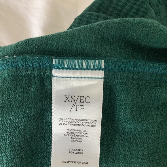 CAbi Military Double Breasted Jacket Legion Green Teal Style #3913 XS - Picture 14 of 15